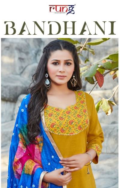 Bhandni By Rung Fancy Daily Wear Readymade Suit Collection